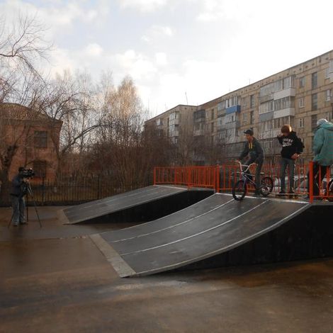 Открытие первого в округе «мини скейт парка»!